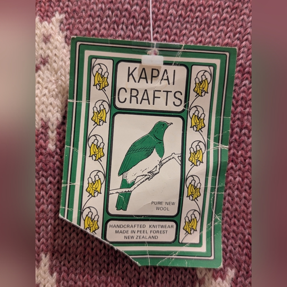 Kapai Crafts Perendale 100% Wool Sheep Sweater (See Measurements) UNISEX - Picture 5 of 9
